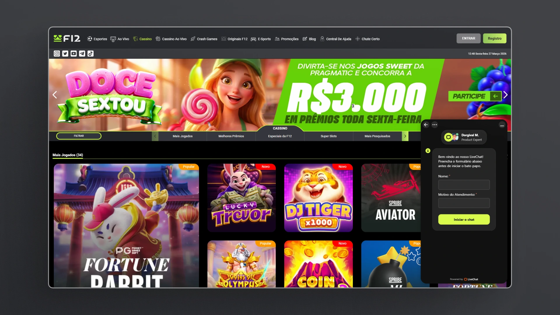 imagem Cassino F12Bet