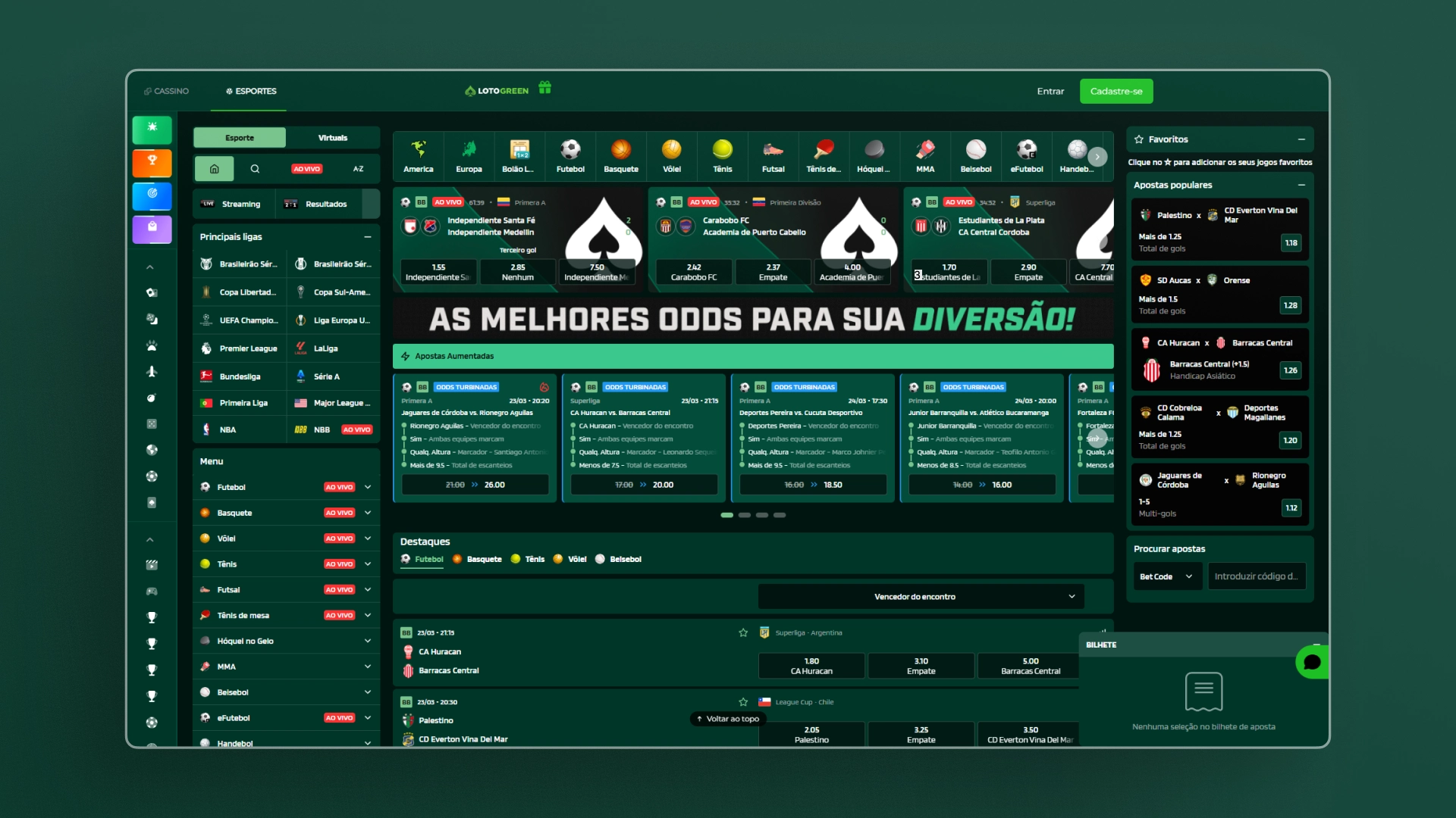 imagem apostas esportivas Lotogreen
