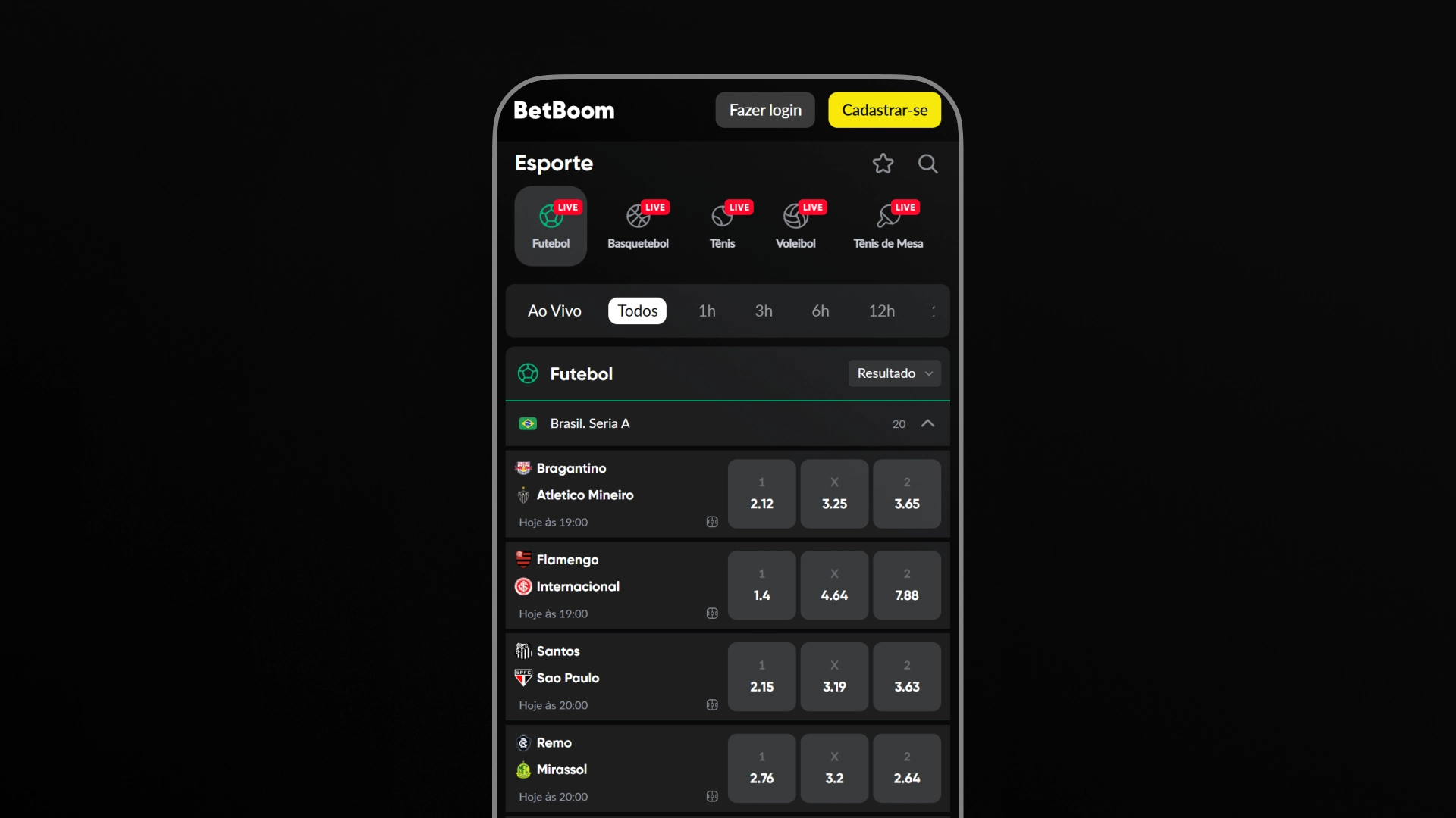 imagem apostas esportivas betboom
