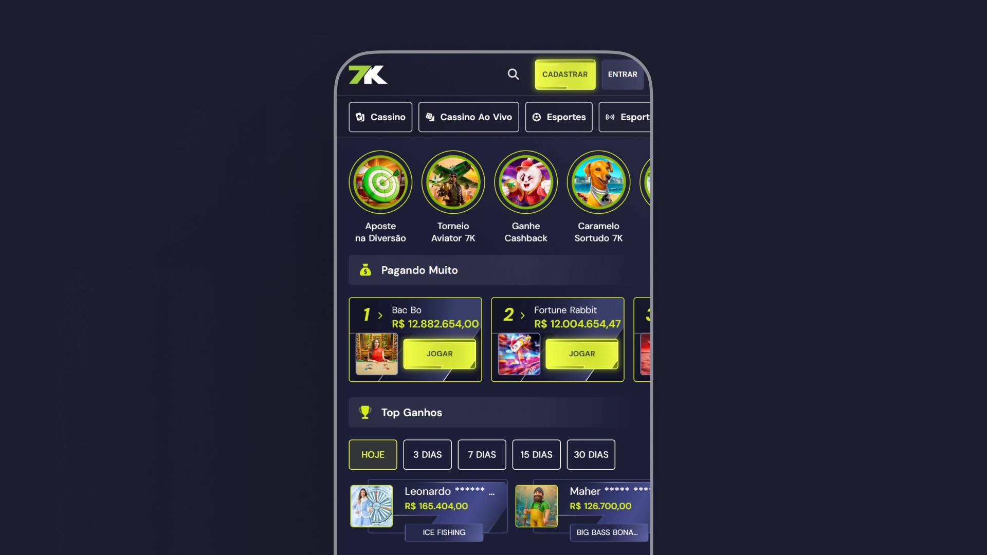 imagem app 7kbet
