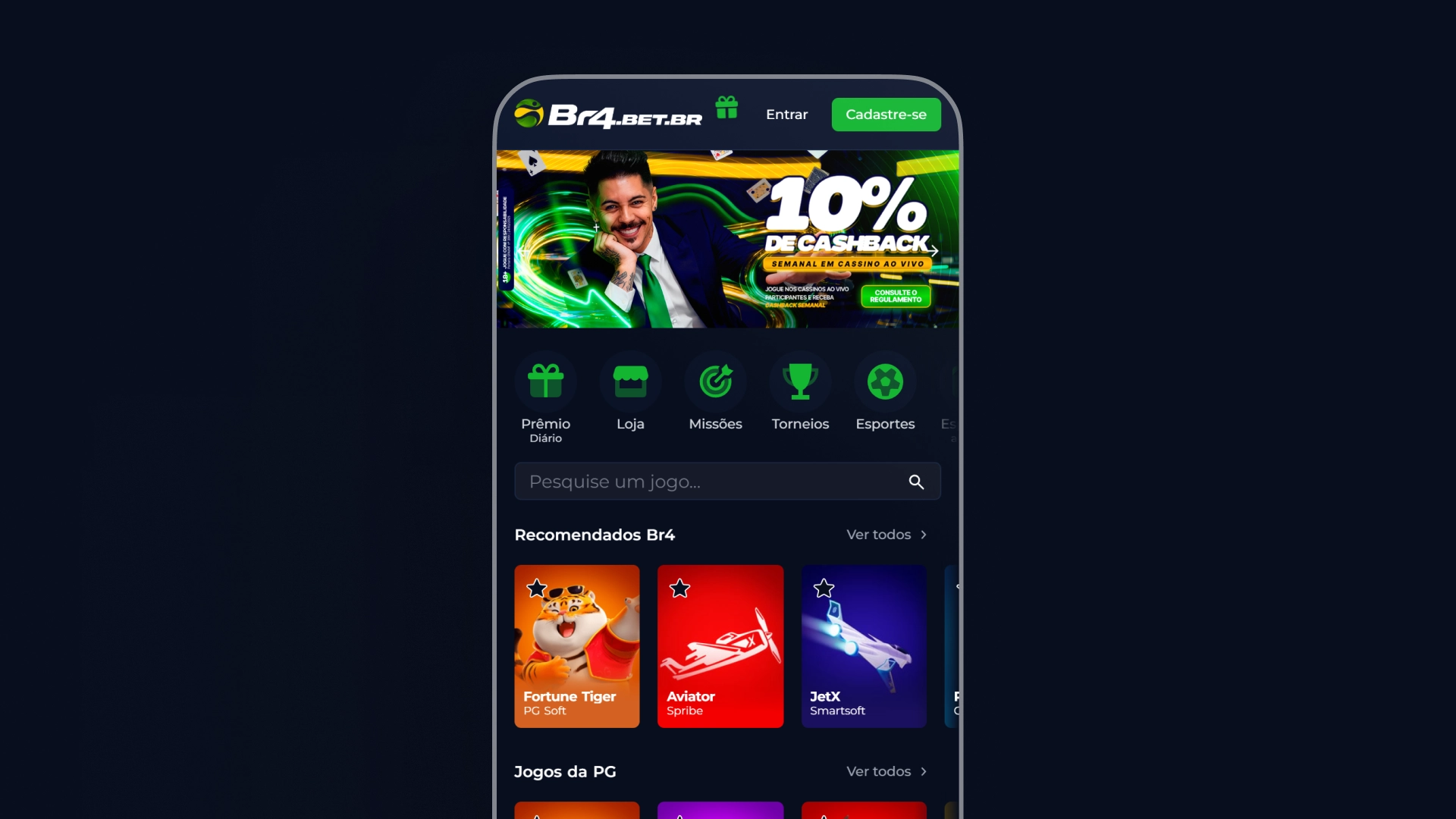 imagem app Br4Bet