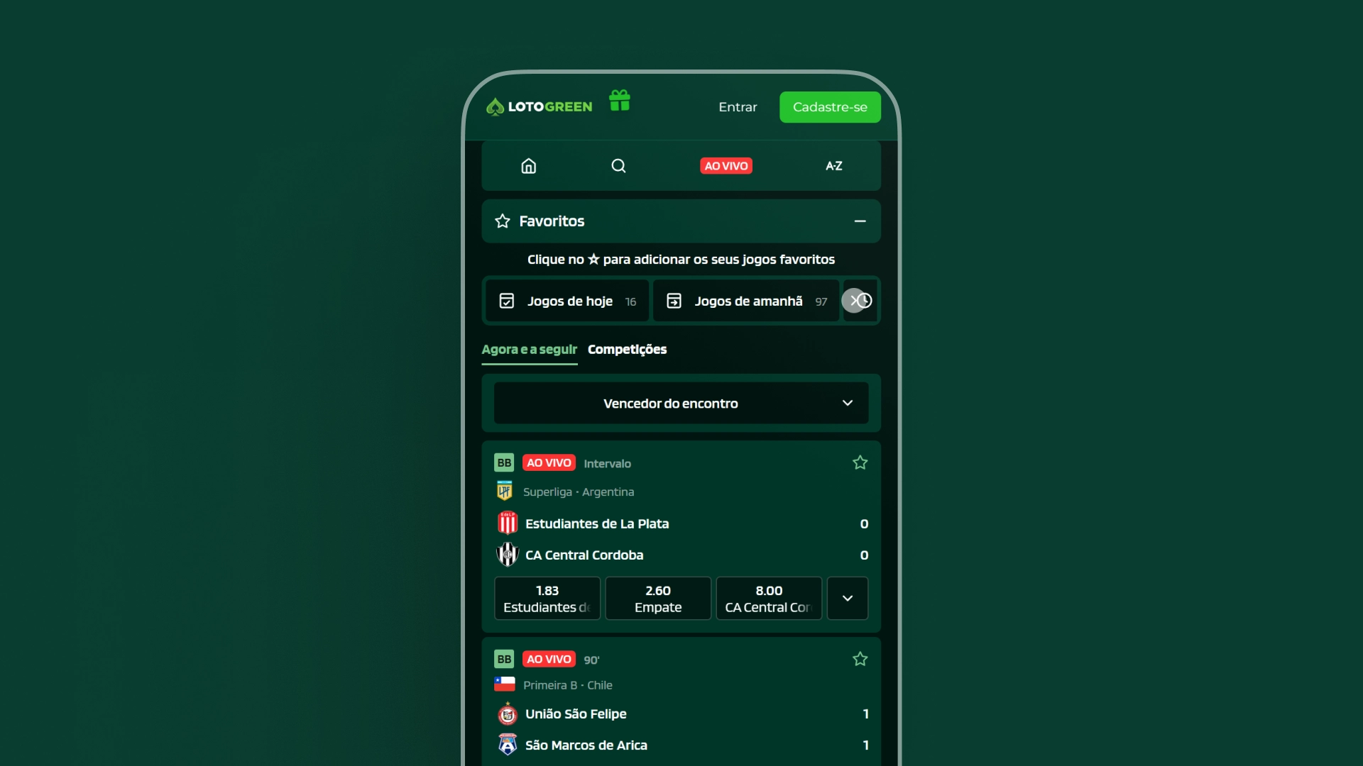 imagem app Lotogreen