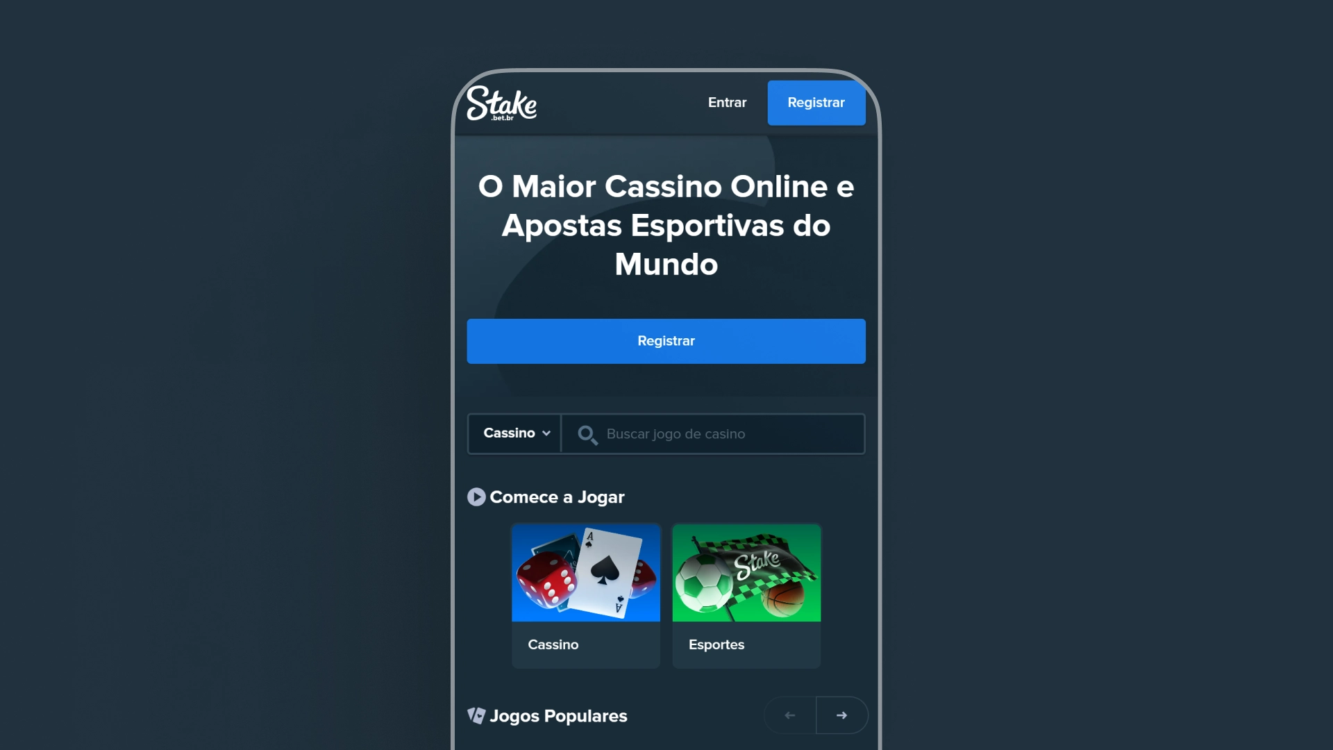 imagem app Stake