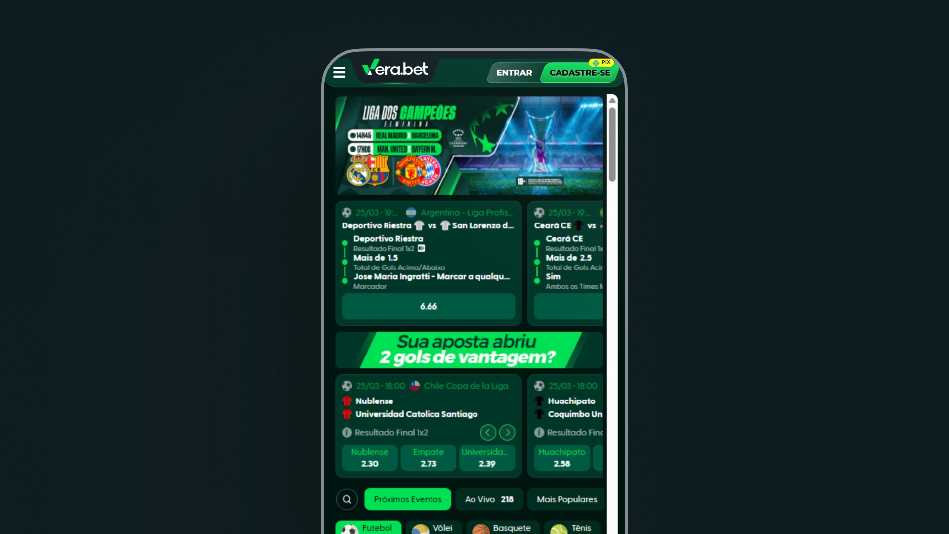 imagem app VeraBet