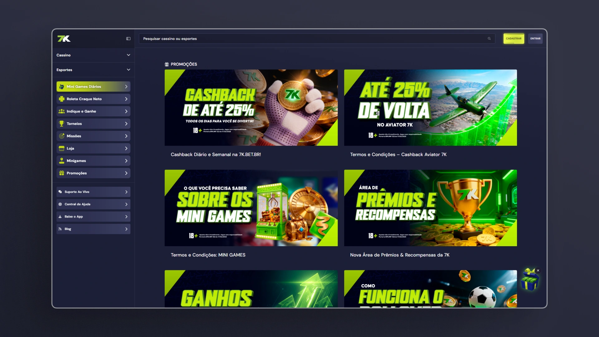 imagem bonus 7kbet