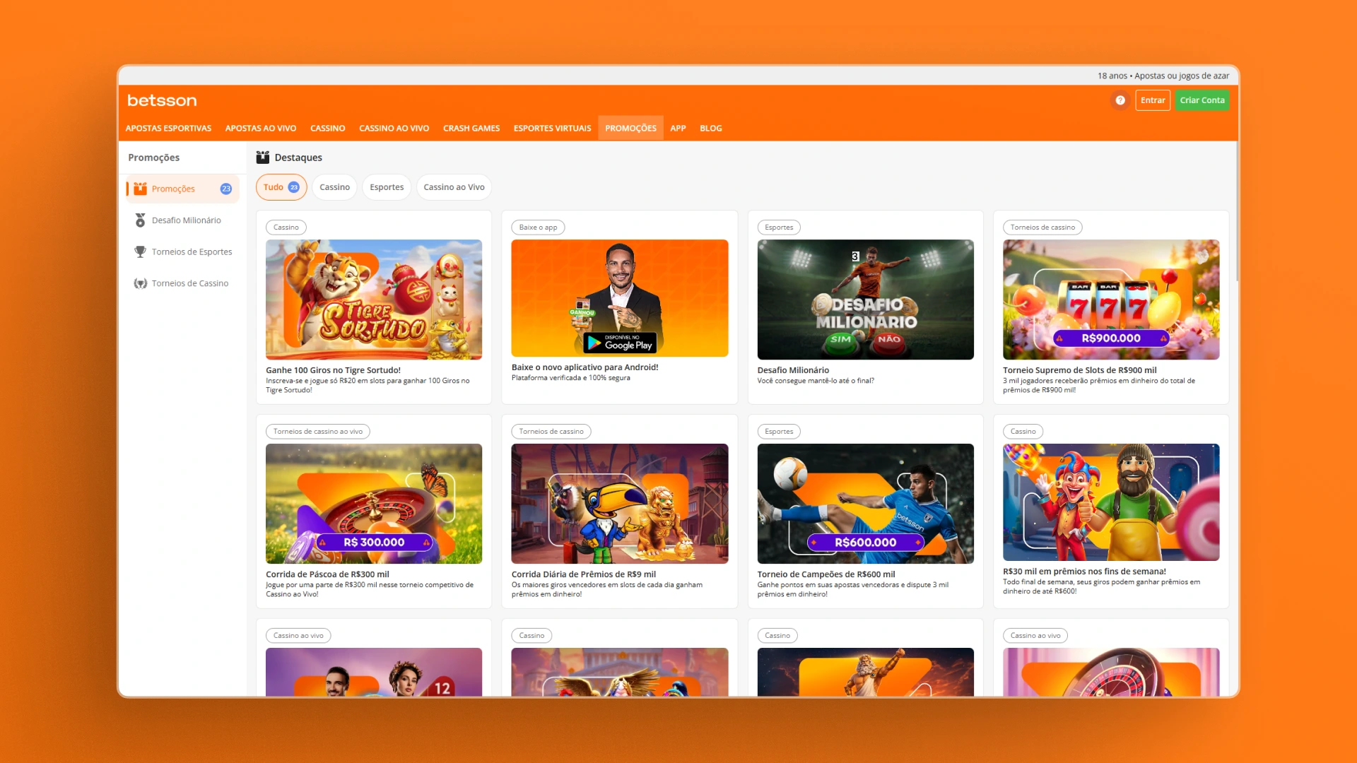 imagem bonus Betsson