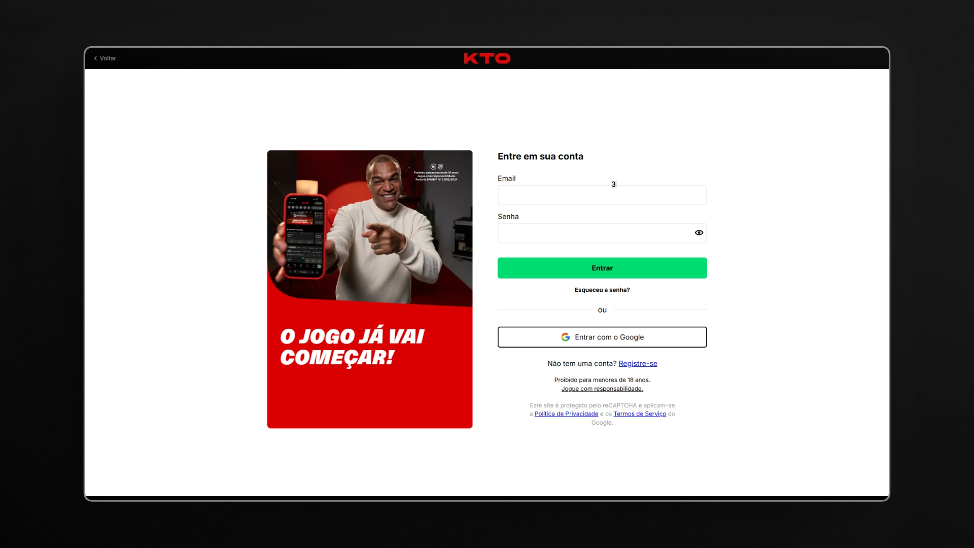 imagem cadastro KTO