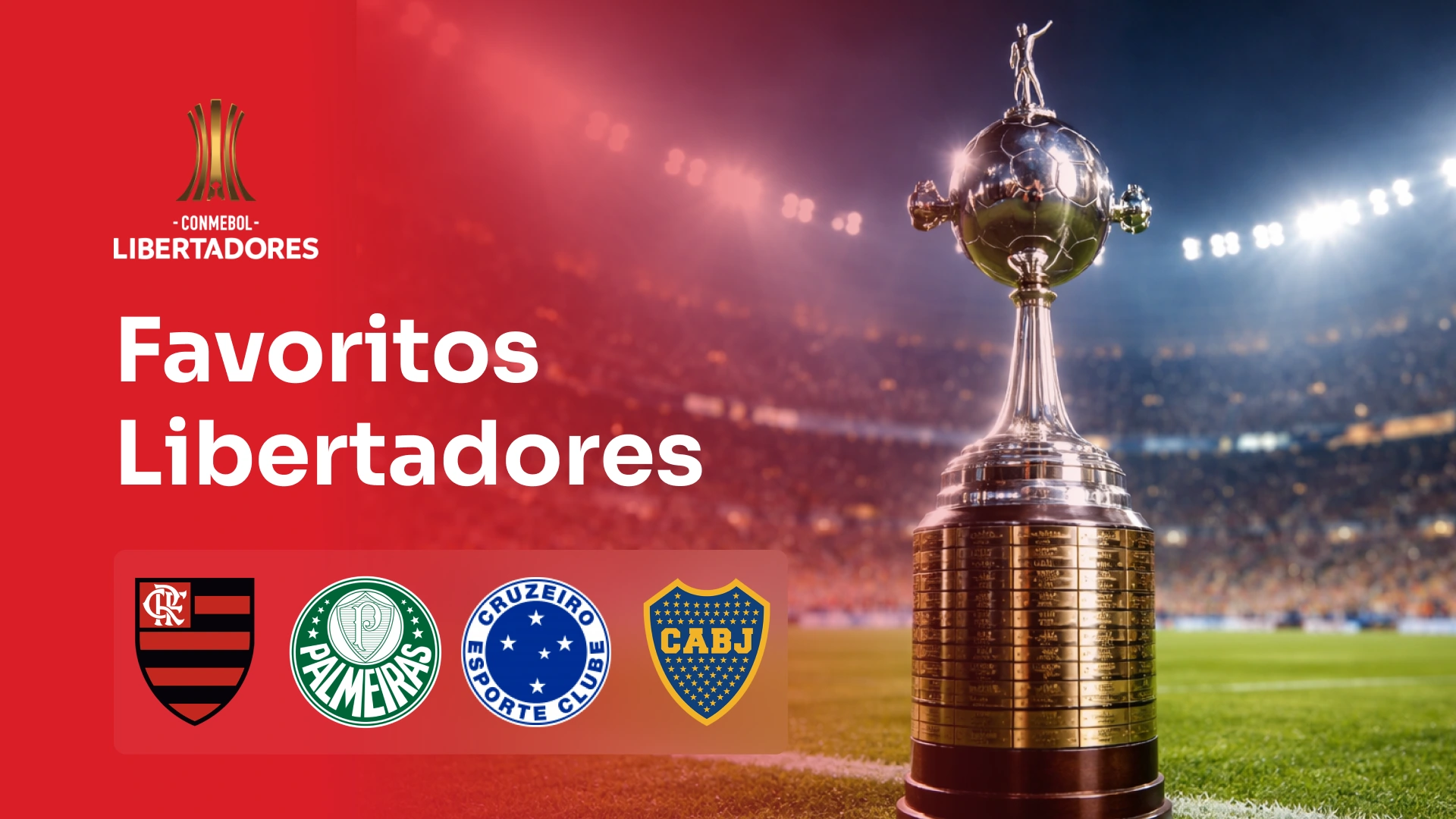 imagem ilustrativa Favoritos à Libertadores