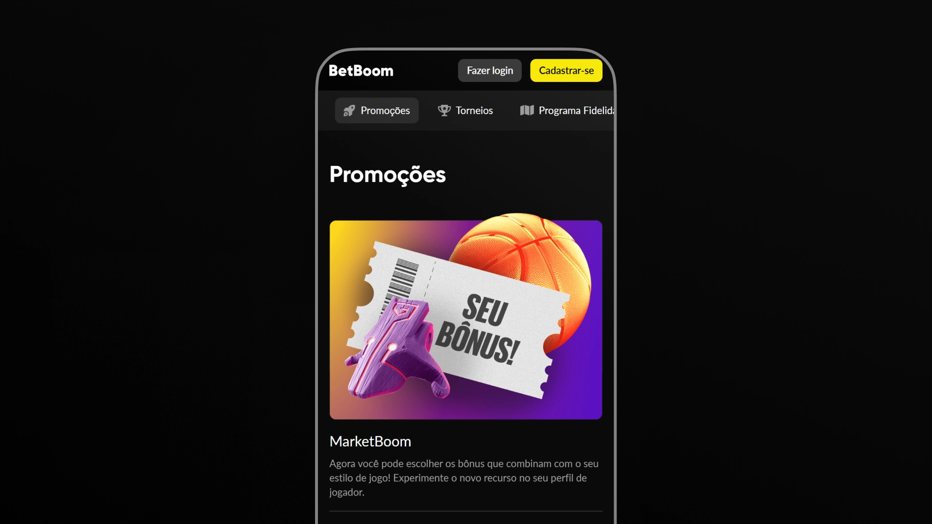imagem promoções betboom
