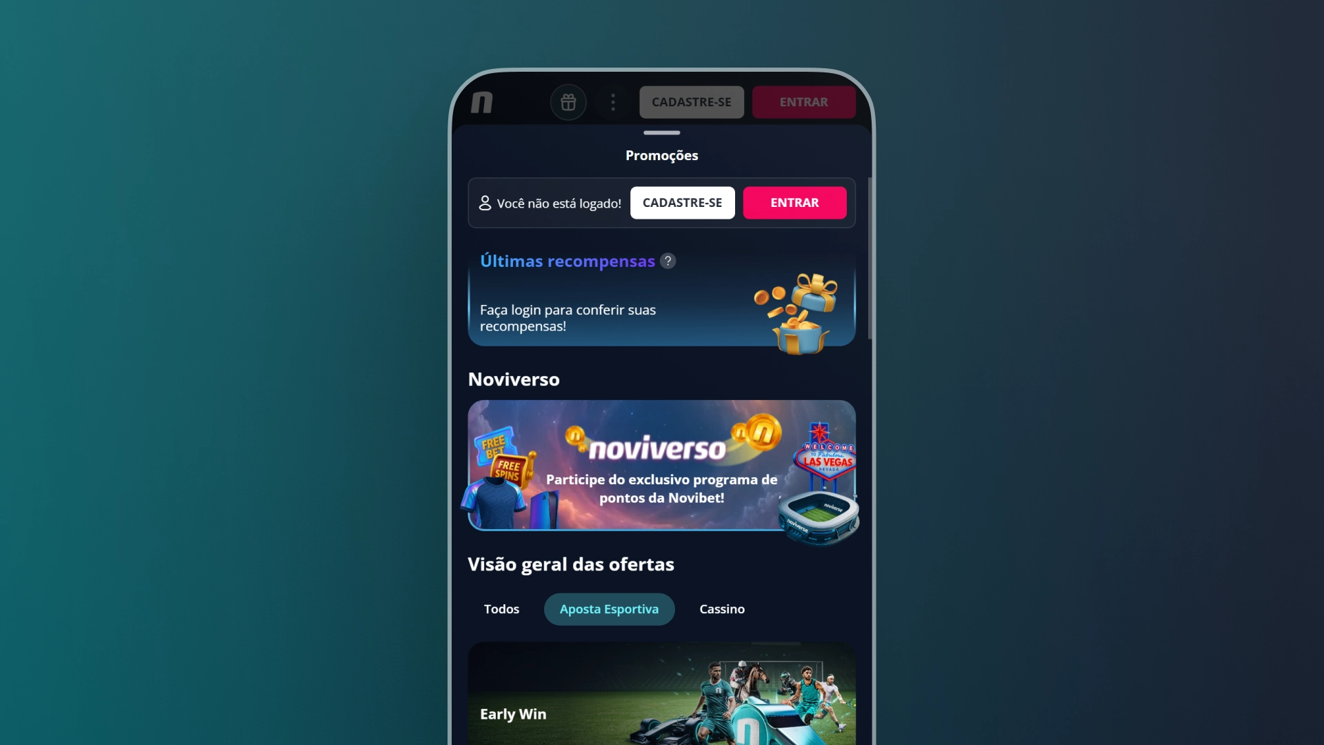 imagem promoções novibet