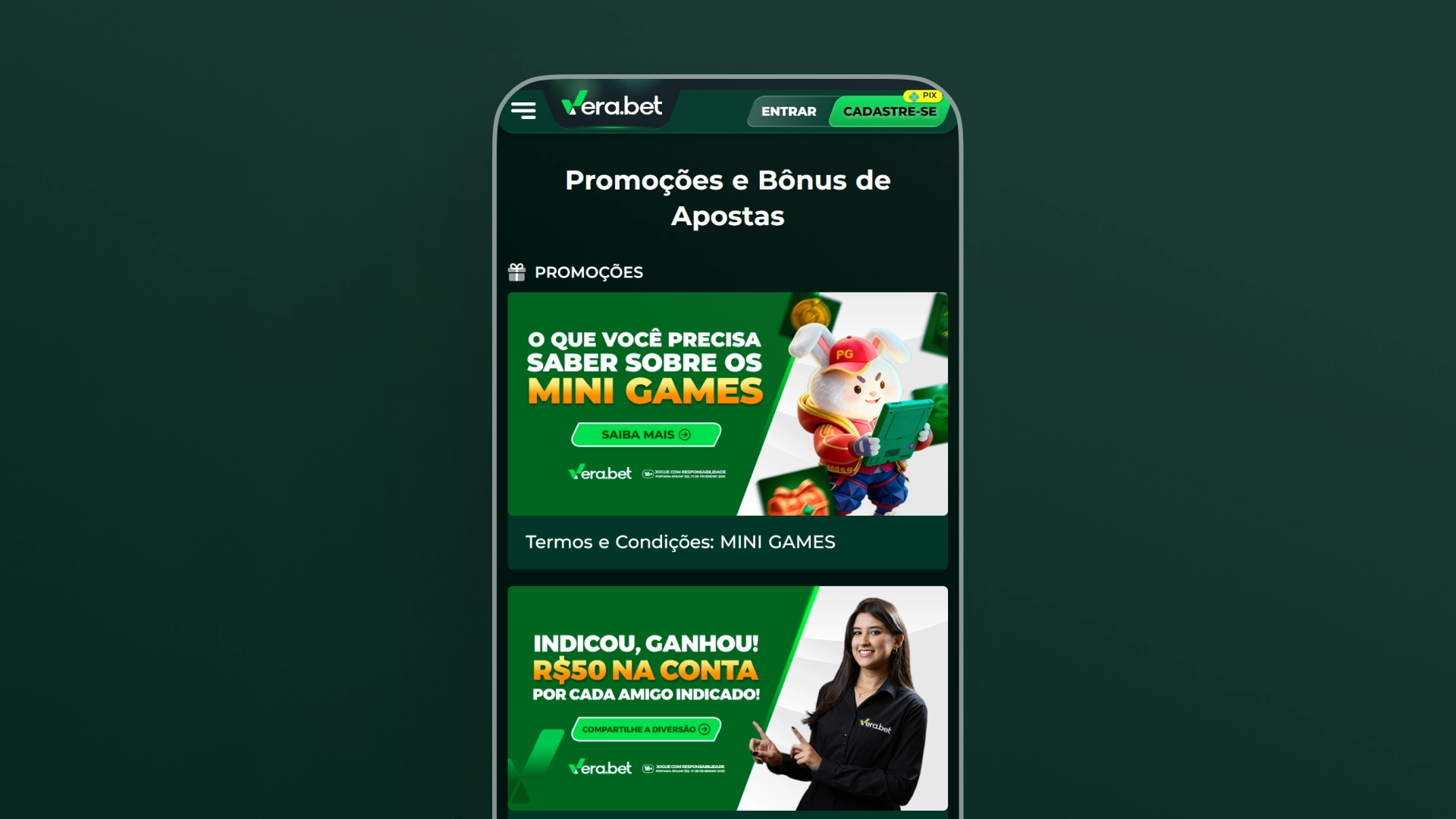 imagem promoções verabet